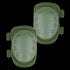 Condor Knee Pads 1: Olive green knee pads with hard plastic shells and adjustable straps—ideal for military use or bushcraft protection.